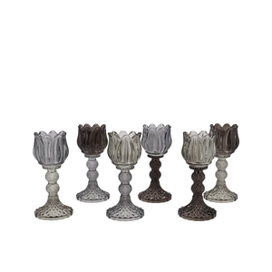 Bicolore Black Bloom T-light Ass 8x18cm Nm