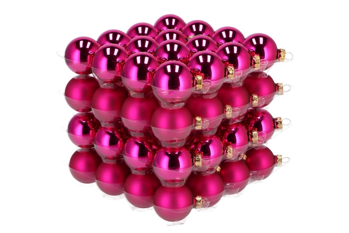 Glass Ball Fuchsia 40mm P/64