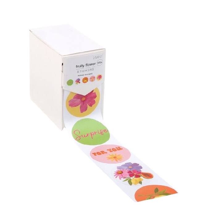 <h4>Labels Sticker 40mm x500 Fruit Flower</h4>