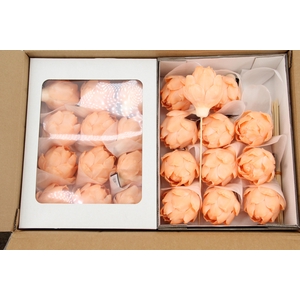 Wax Artichoke Ø8x10cm Orange