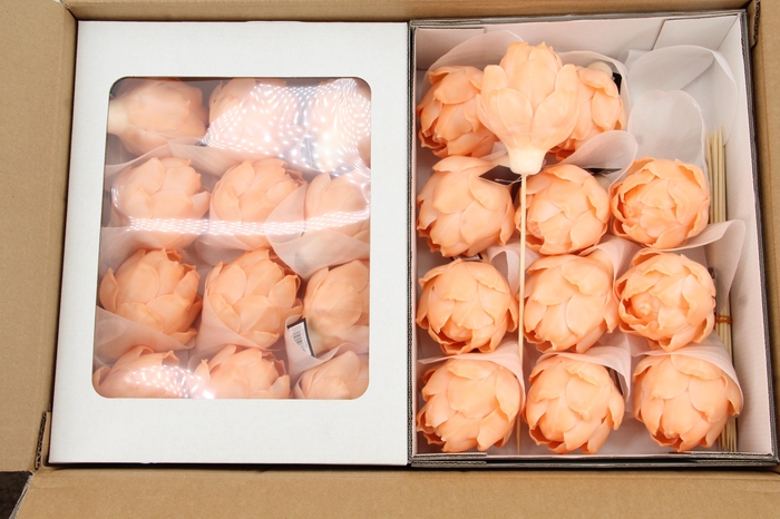 <h4>Wax Artichoke Ø8x10cm Orange</h4>