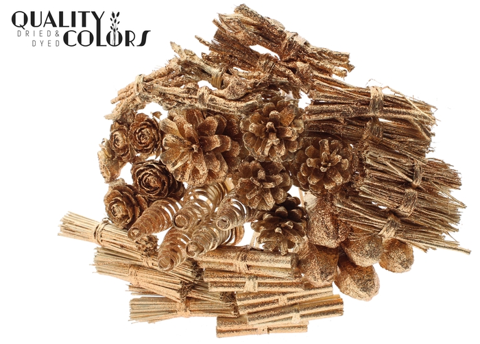 Bouquet Mix 40 stems Antique Gold + Glitter