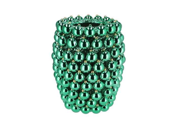 <h4>Christmasball Green Vase 27x27x33cm Nm</h4>