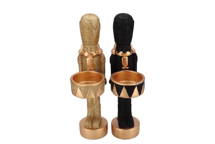 Jingle Black Mix Nutcracker Ass 16x11x42cm Nm