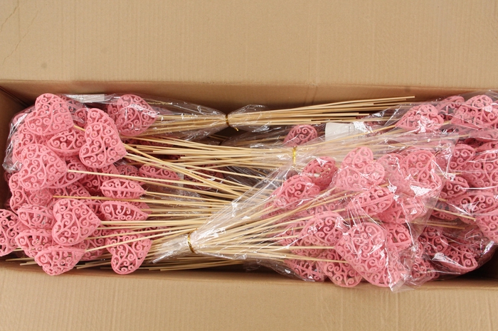 <h4>Stick Heart Baroque Pink 7cm</h4>