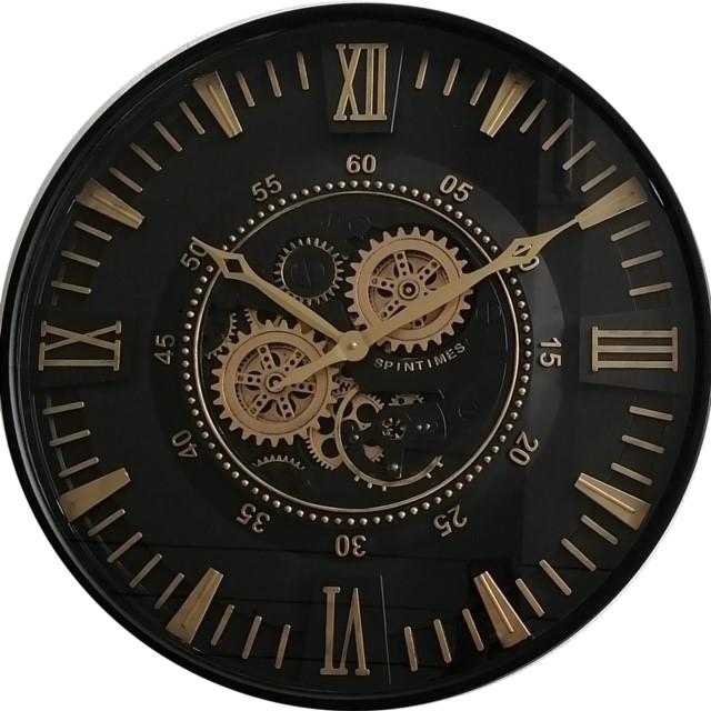 <h4>Clock Gear Ø60cm Black 40079</h4>