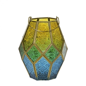Lantern Glass maroc d16.5*20.5cm