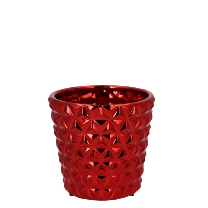 <h4>Kerst Keramiek Diamond pot d13.5*12cm</h4>