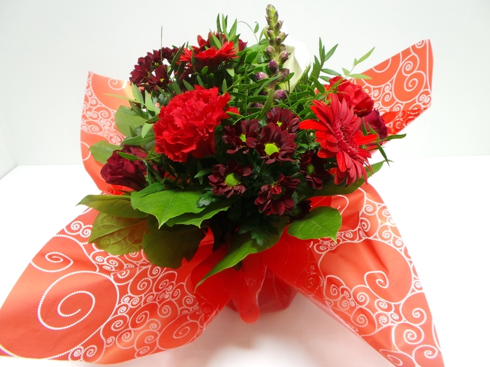 Bouquet Aqua Medium Red
