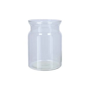 Glass Roca Milk Bottle Clear 19x25cm