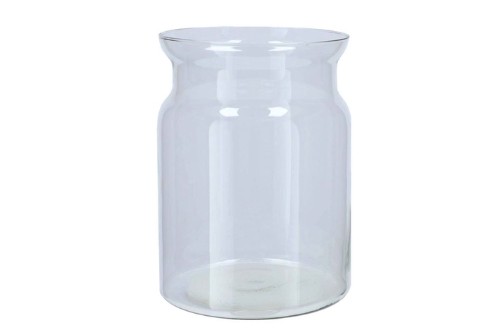 <h4>Glass Milk Bottle Roca Clear 19x25cm</h4>