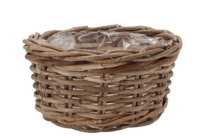 Rattan Kuboo Basket Low 25x13cm