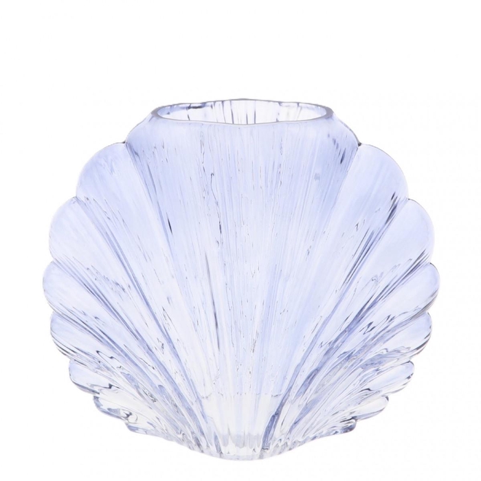 <h4>Maritiem Glas vaas schelp 25*12.5*21.5cm</h4>