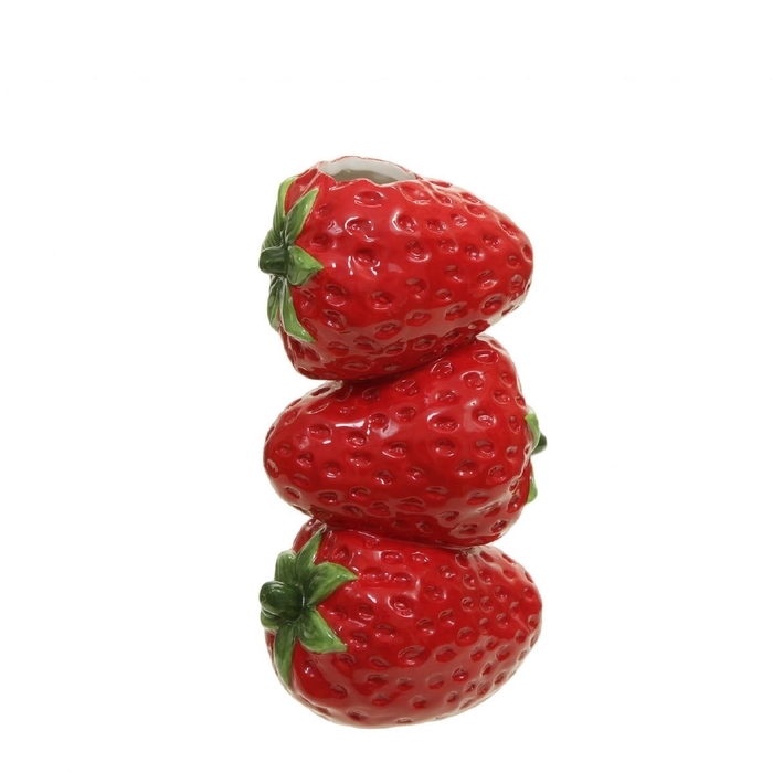 <h4>Ceramics Strawberry vase x3 d02/11*20cm</h4>