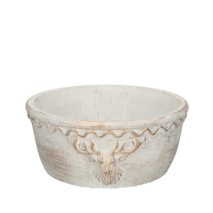 <h4>Christmas Ceramics Reindeer bowl d20*9cm</h4>