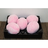 Deco Egg Ostrich Flaked Wax Pink Roze