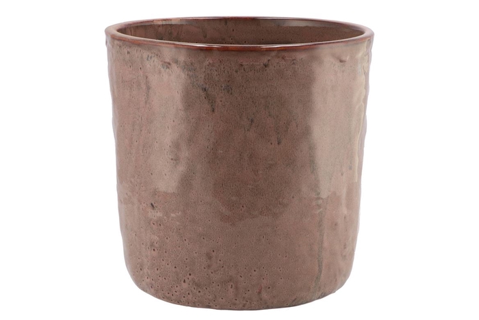 <h4>Iron Stone Old Pink Glazed Pot 24x23cm</h4>