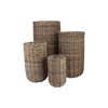 Rattan Ivy Cauldron Natural Set 4 25x43/35x60/44x75/50x93cm