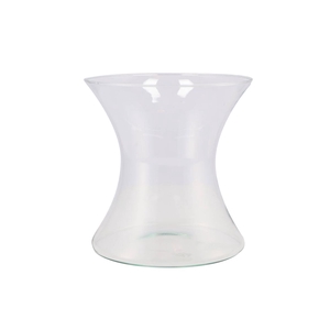 Glass Vase Diabolo 18x19cm