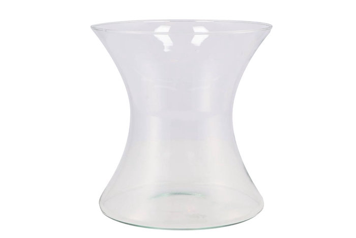<h4>Glass Vase Diabolo 18x19cm</h4>