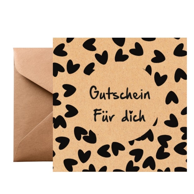 Labels Kadobon D 13*13cm x25 hart