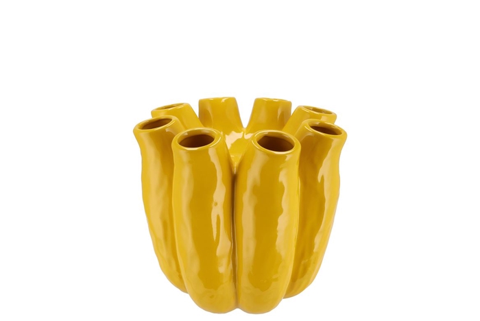 <h4>Luna Yellow Tube Vase 16x16cm Nm</h4>