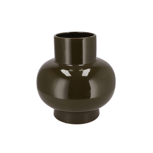 Oxford Olive Green Vase Cone Neck 31x31x33cm