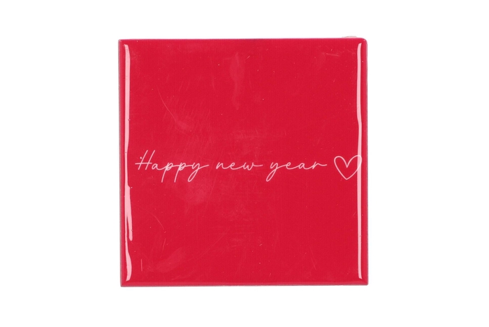 Tile Happy New Year 10x10x1cm Nm