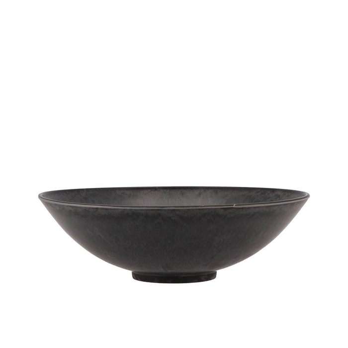 <h4>Melamine Grey Bowl Round 22x6cm</h4>