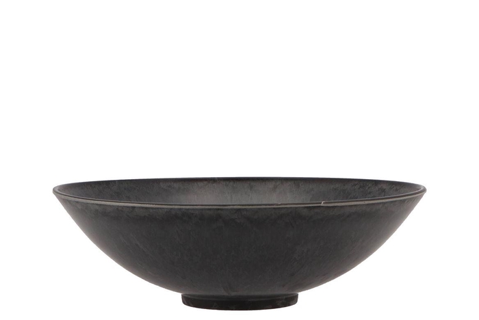 Melamine Grey Bowl Round 22x6cm