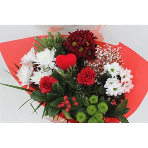 Boeket 15 Tak Rood Valentijn