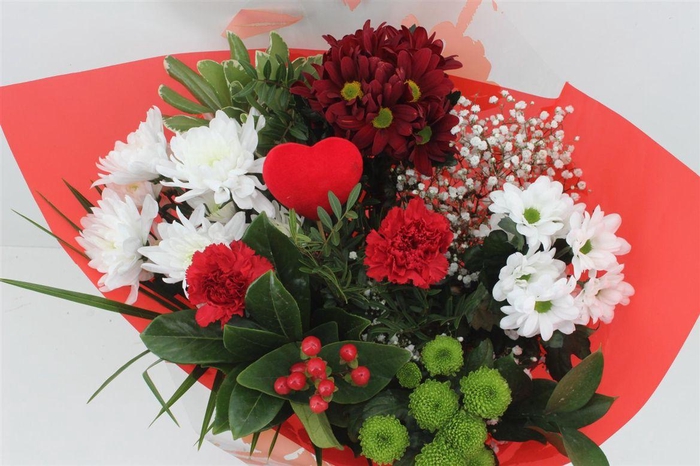 <h4>Boeket 15 Tak Rood Valentijn</h4>