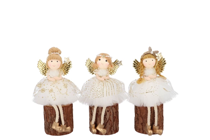 <h4>Loulou Cozy Sand Sitting Girl Wood Ass 9x9x17cm</h4>