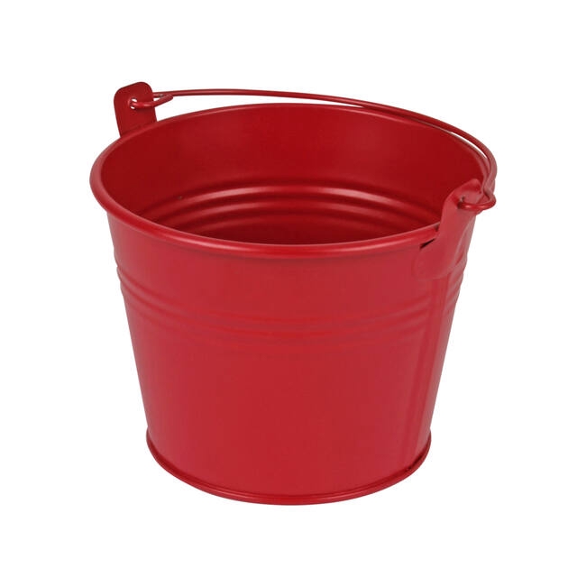 <h4>Bucket Sevilla zinc 11.7xH9cm - ES10.5 red matt</h4>