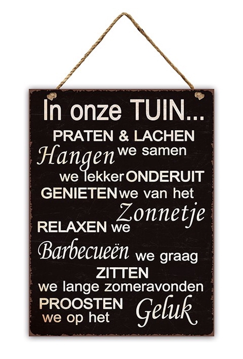 <h4>Wall Hanger Metal In Onze Tui</h4>