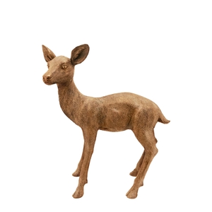 Deco Deer Fallow L59w26h64 Gold