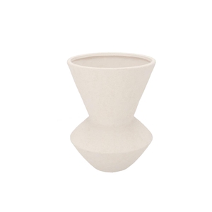 Lisboa White Vase Round 20x20x27cm