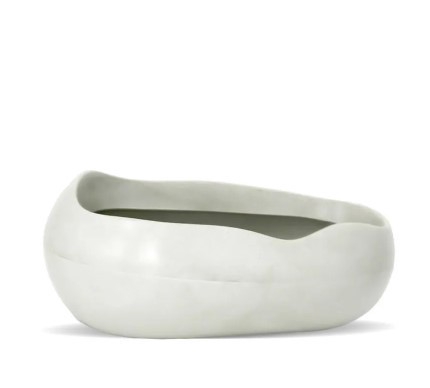 <h4>VASO SEIXO 32X15 CM ANTIQUE BRANCO</h4>