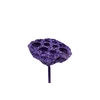 Lotus 5-7cm on stem Purple + Glitter