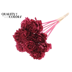 Shola Dahlia 6cm on stem Burgundy