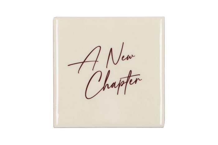 Tile A New Chapter Cream 10x10x1cm