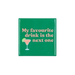 Tile My Favorite Drink Green 10x10x1cm