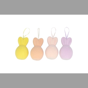 Easter Flock Dreamy Pastel Bunny Hanger Ass 8x8x14cm