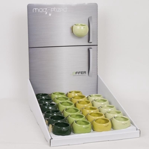 EMPTY POT P6 MAGN DISPL GREEN