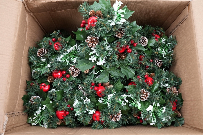 <h4>Wreath natural ring 7,6 cm red</h4>