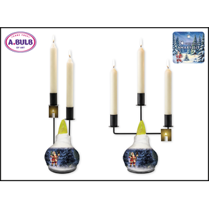 A.BULB of Art- 36cm Christmas High Candle Holder Mix