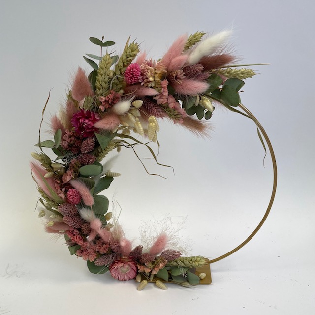 Boog 25cm roze droog