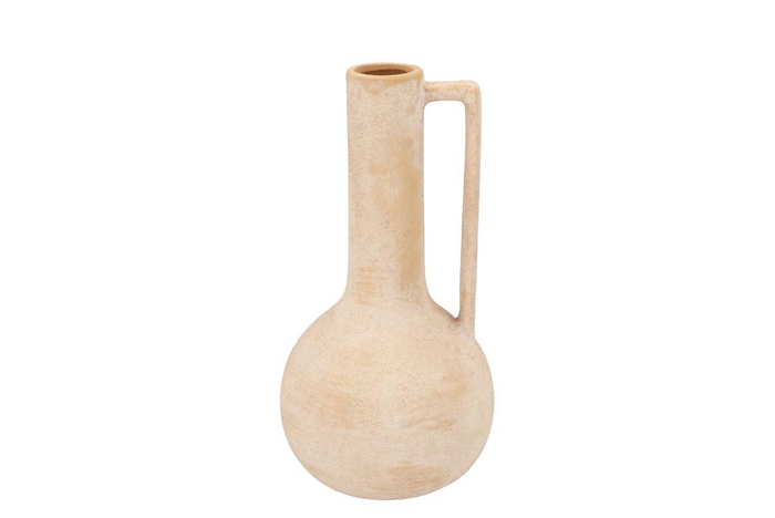 Florence Antique Gold Vase Can 18x18x34cm Nm