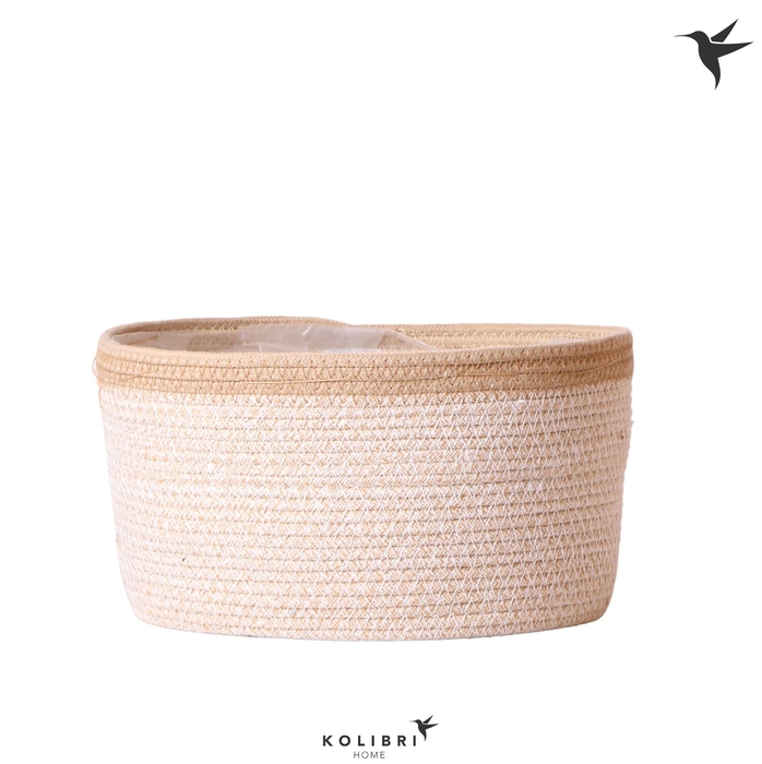 <h4>Kolibri Home Basket white dish</h4>