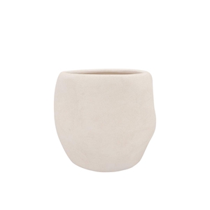 Lisboa White Pot 16x16x15cm